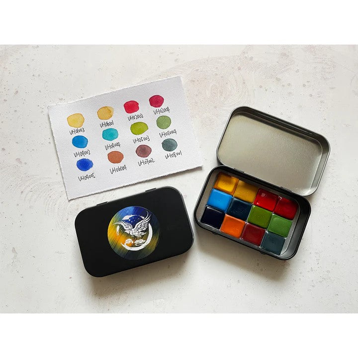 Aquarellfarben mit Honig 12-er Set mit Box