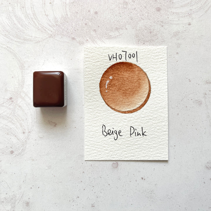 Aquarellfarbe mit Honig Beige Rosa