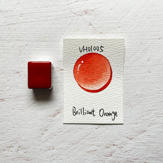 Aquarellfarbe mit Honig Brilliantorange