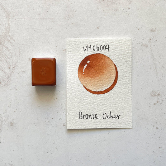 Aquarellfarbe mit Honig Bronze Ocker