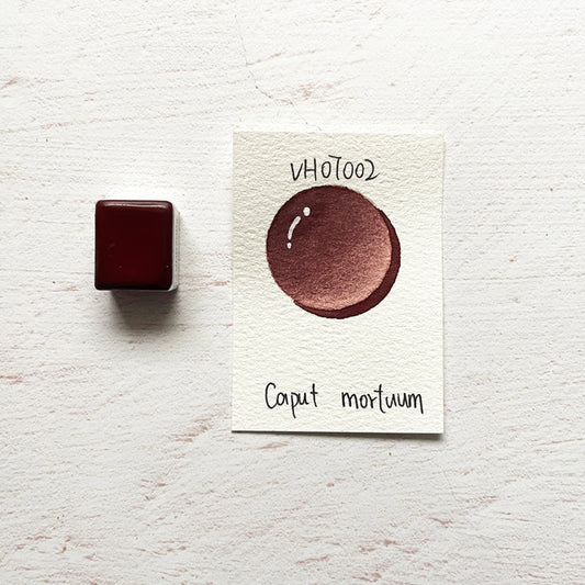 Aquarellfarbe mit Honig Caput mortuum