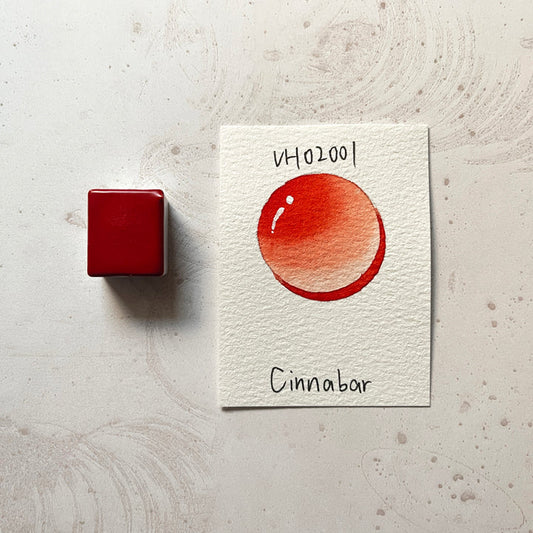 Aquarellfarbe mit Honig Zinnober