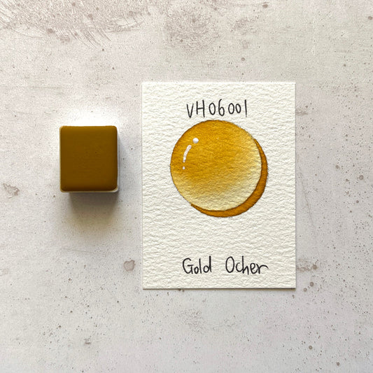 Aquarellfarbe mit Honig Goldocker