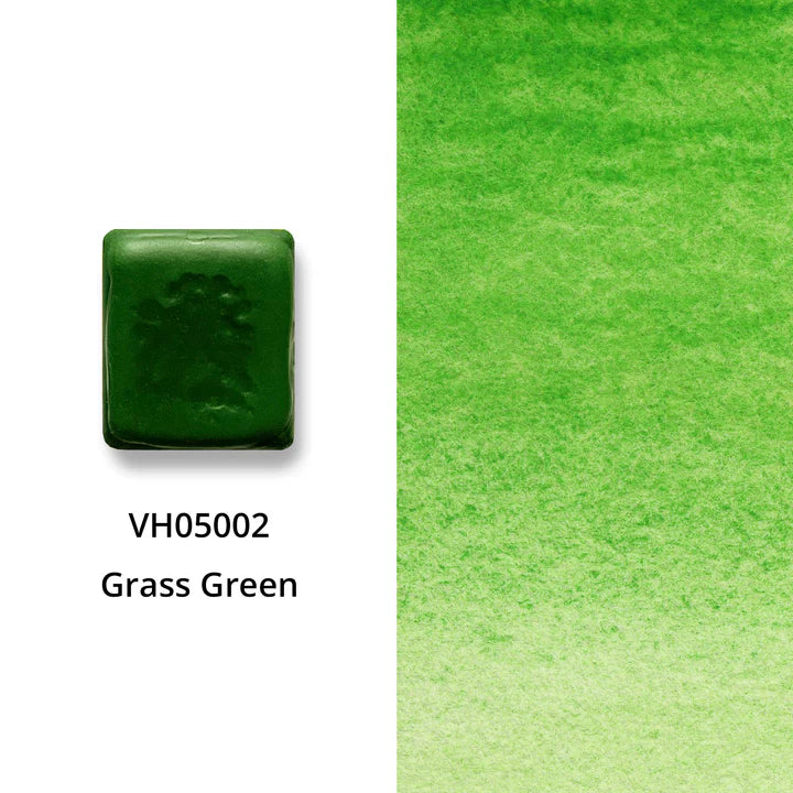 Aquarellfarbe mit Honig Grasgrün