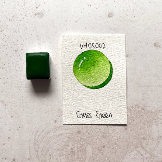 Aquarellfarbe mit Honig Grasgrün