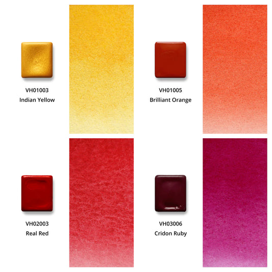 Aquarellfarben mit Honig 12-er Set "Sommer" mit Box