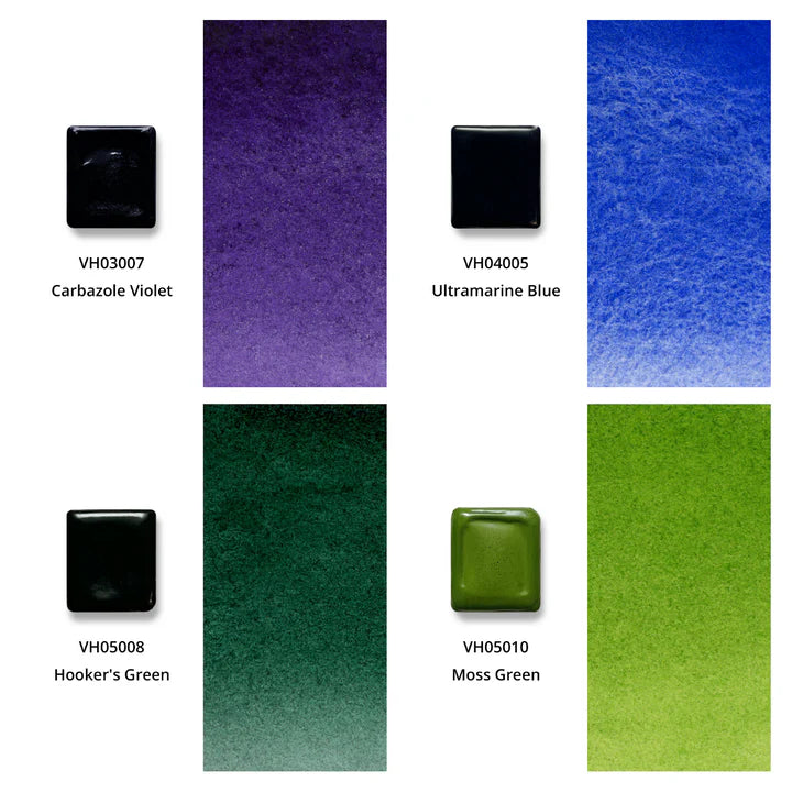 Aquarellfarben mit Honig 12-er Set "Flora" mit Box