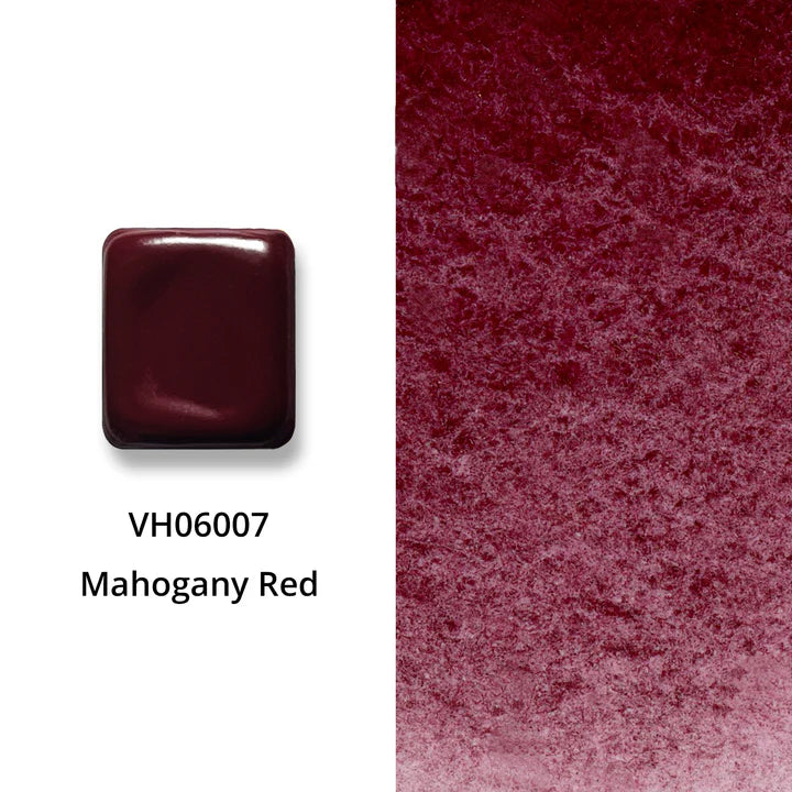 Aquarellfarbe mit Honig Mahagoni Rot
