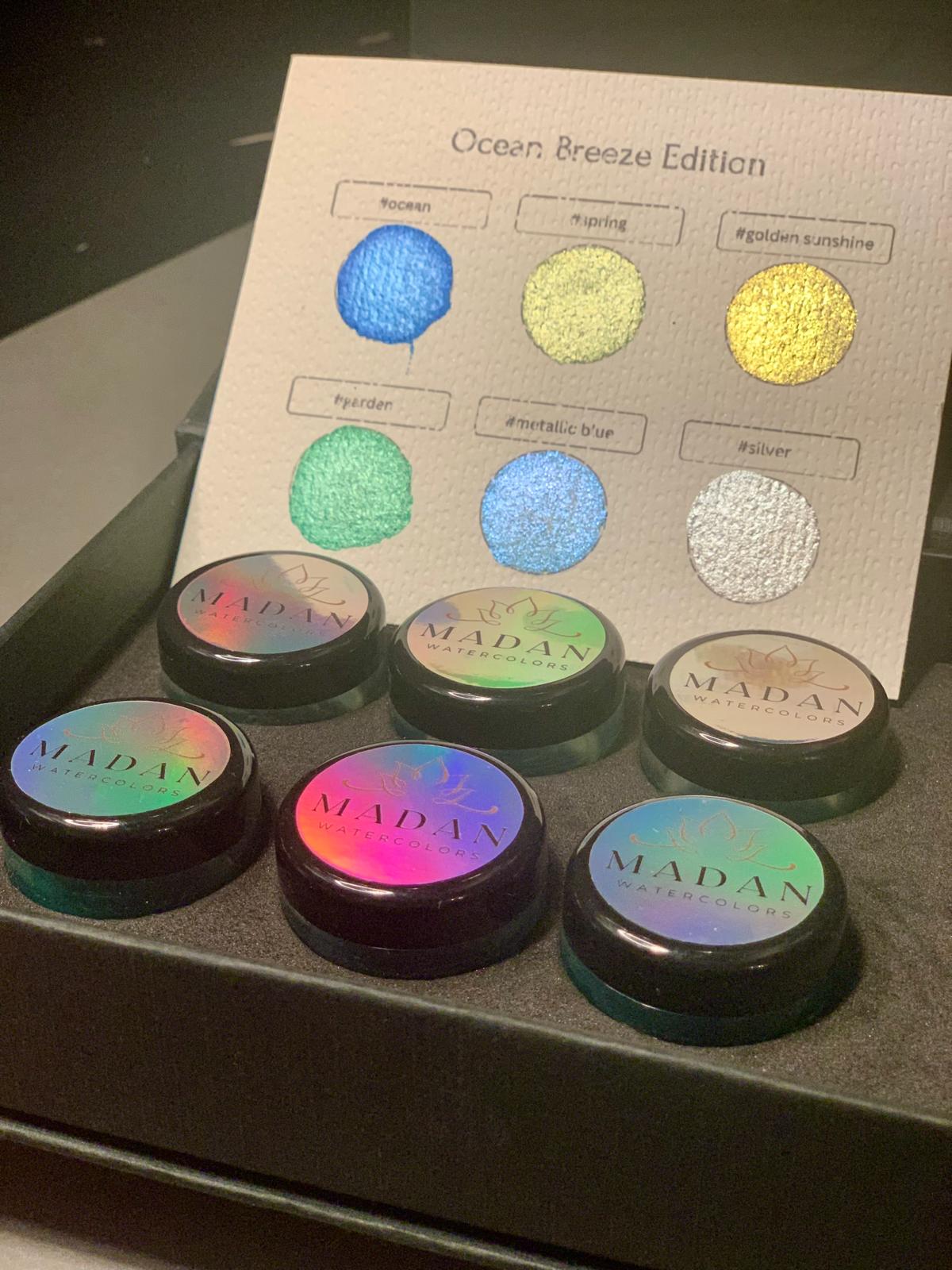 Ocean Breeze Edition Aquarellfarben im 6er-Set