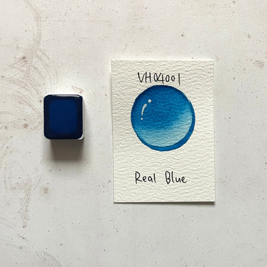 Aquarellfarbe mit Honig Echtblau