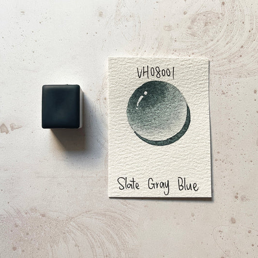 Aquarellfarbe mit Honig Schiefergraublau