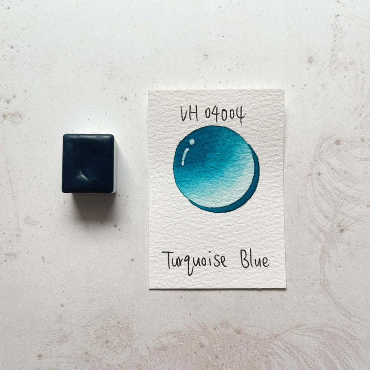 Aquarellfarbe mit Honig Türkis