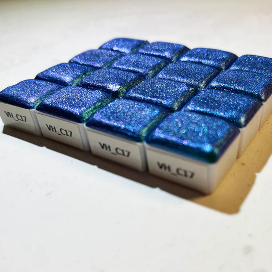 Aquarellfarbe Chamäleon Türkis-Ultramarinblau