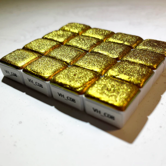 Aquarellfarbe Chamäleon Korallengold