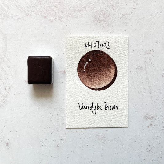 Aquarellfarbe mit Honig Vandyke Braun