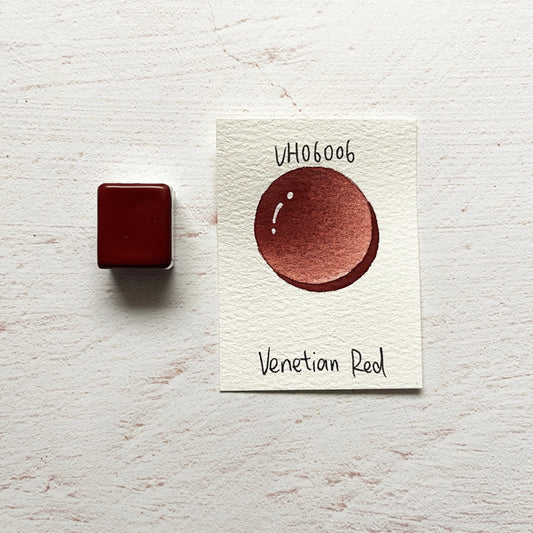 Aquarellfarbe mit Honig Venezianisch Rot