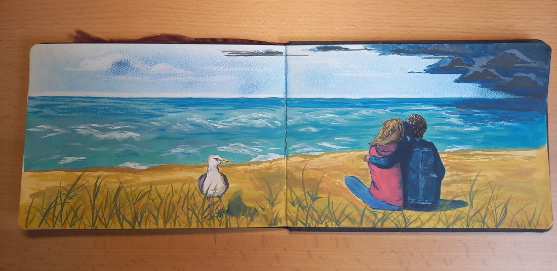 "Zwei am Strand"