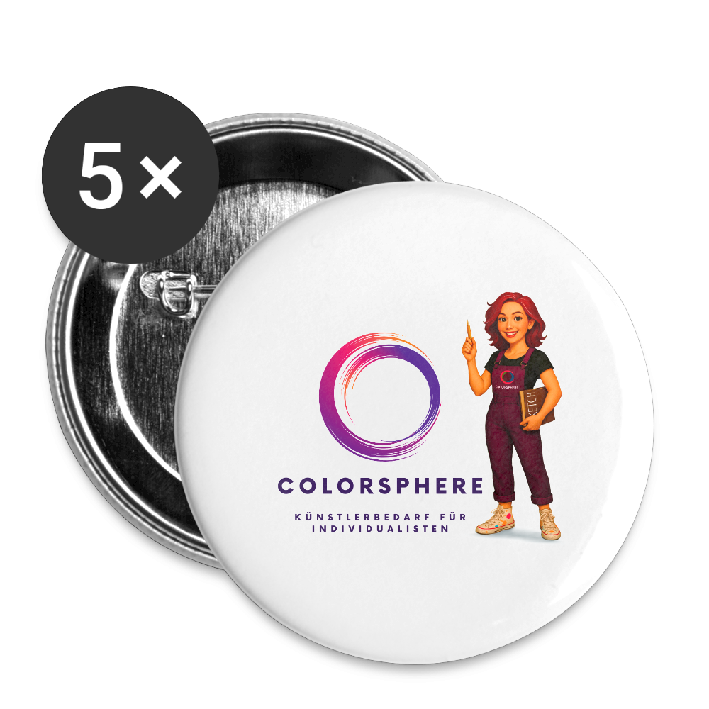 Button Colosphere - white
