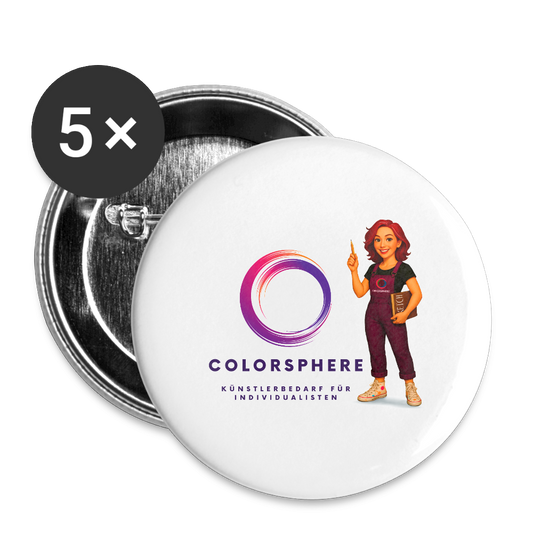 Button Colosphere - white