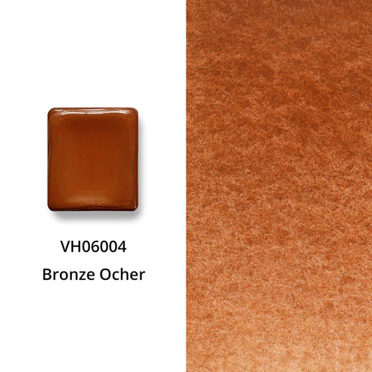 Aquarellfarbe mit Honig Bronze Ocker