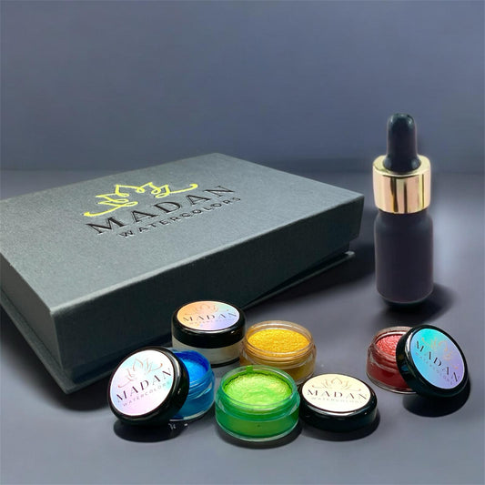 Glamour Aquarellfarben im 6er-Set