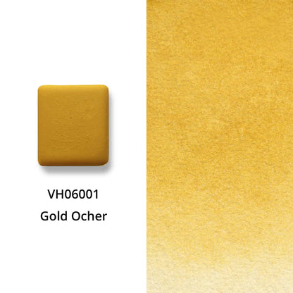 Aquarellfarbe mit Honig Goldocker