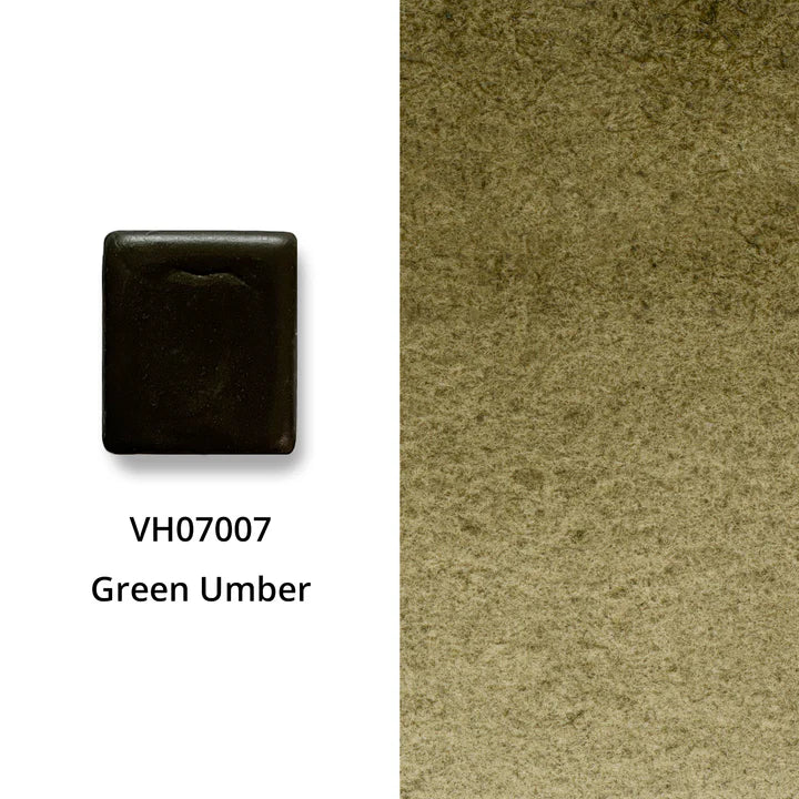 Aquarellfarbe mit Honig Grüne Umbra