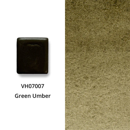 Aquarellfarbe mit Honig Grüne Umbra