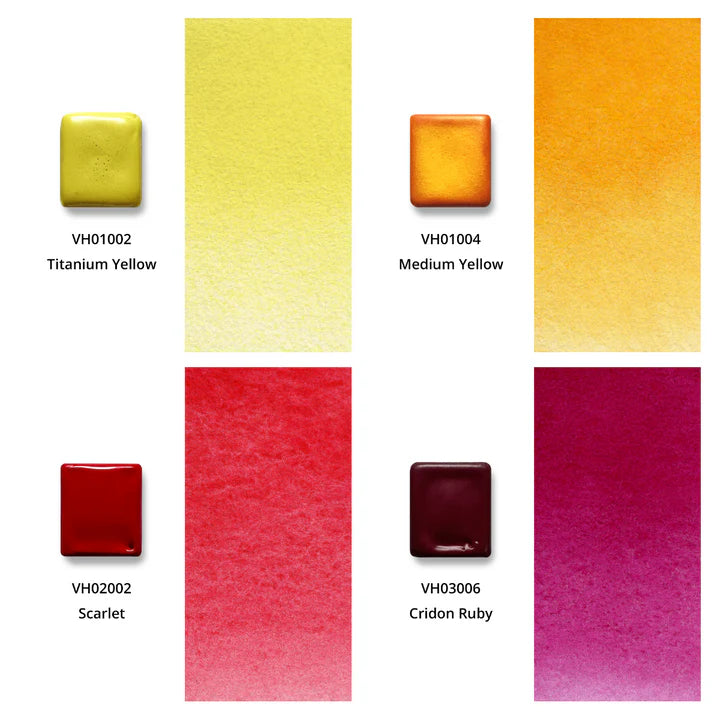 Aquarellfarben mit Honig 12-er Set "Flora" mit Box