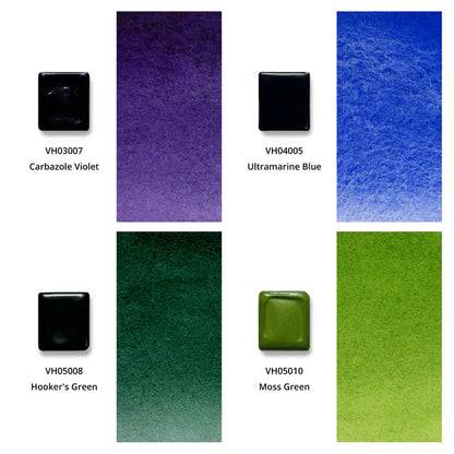 Aquarellfarben mit Honig 12-er Set "Flora" mit Box