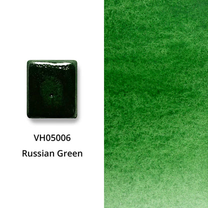 Aquarellfarbe mit Honig Russischgrün