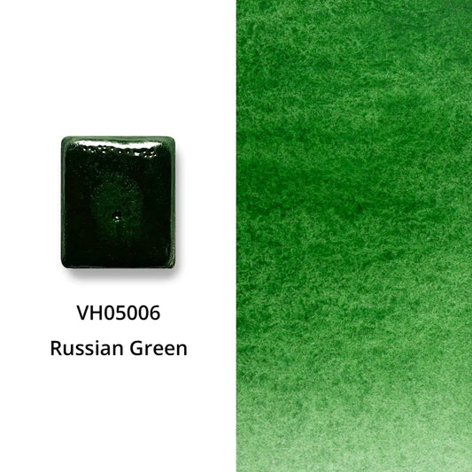 Aquarellfarbe mit Honig Russischgrün