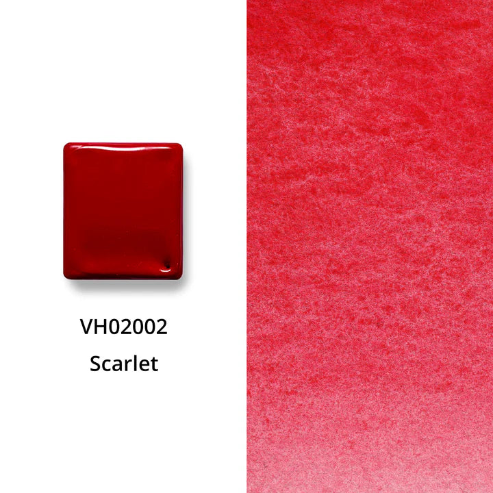 Aquarellfarbe mit Honig Scharlachrot