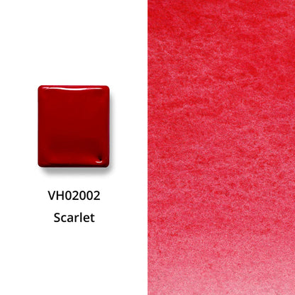 Aquarellfarbe mit Honig Scharlachrot
