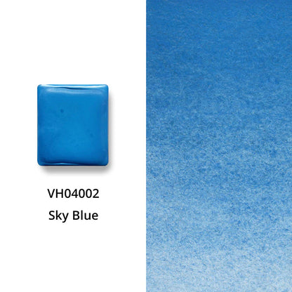 Aquarellfarbe mit Honig Himmelblau